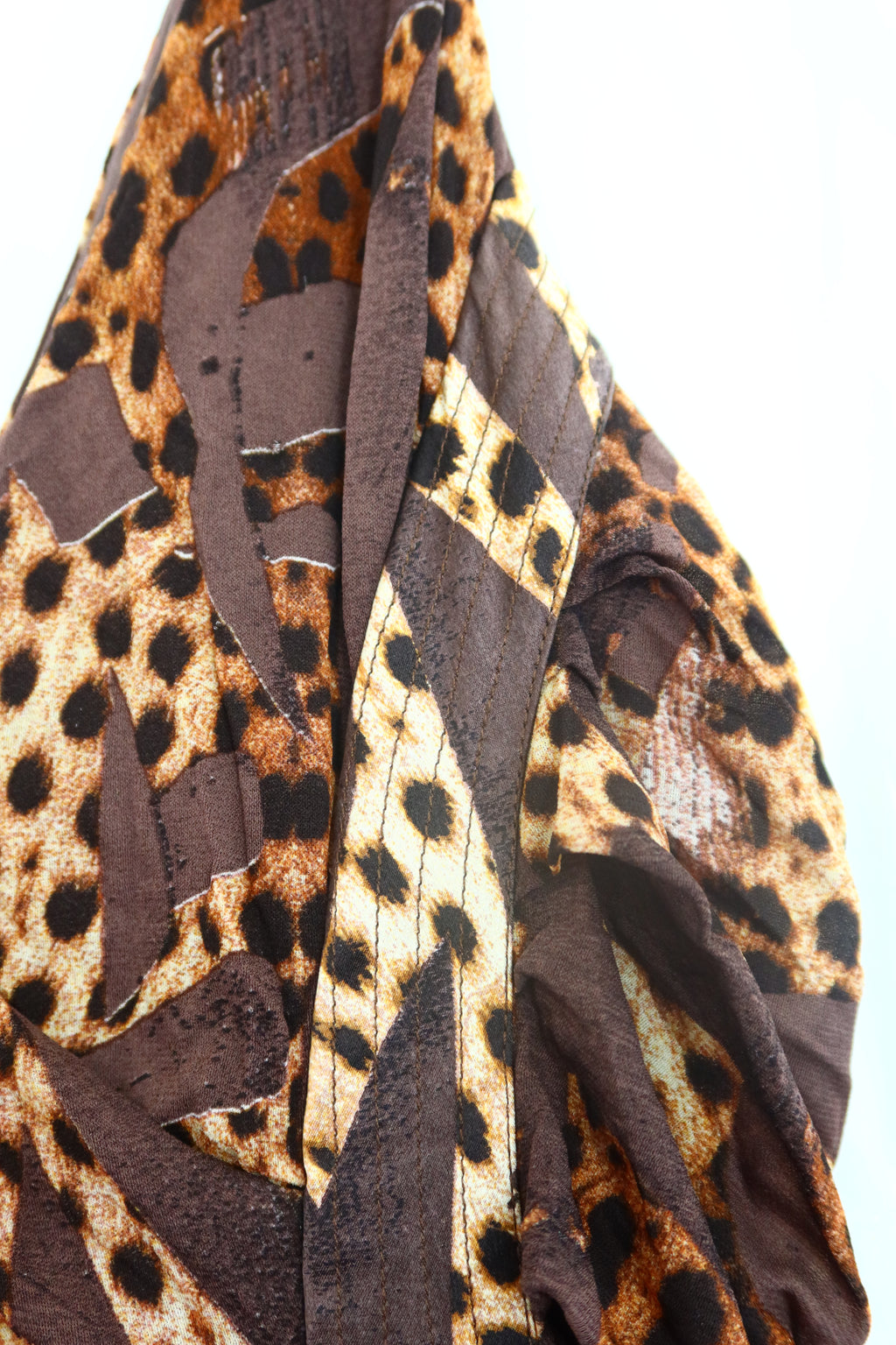 2007 ARCHIVE ROBERTO CAVALLI Distressed Leopard Dress