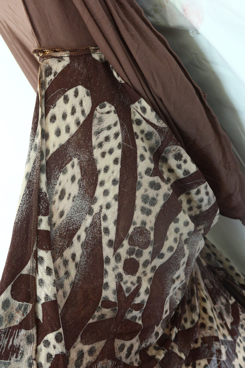 2007 ARCHIVE ROBERTO CAVALLI Distressed Leopard Dress