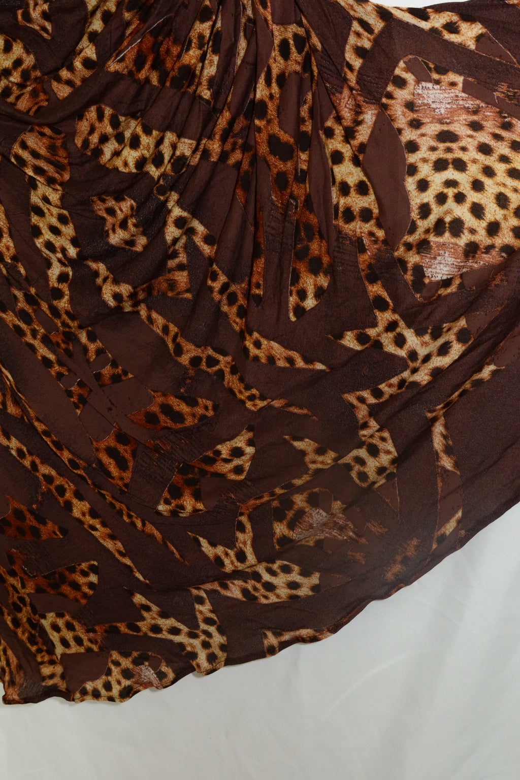 2007 ARCHIVE ROBERTO CAVALLI Distressed Leopard Dress
