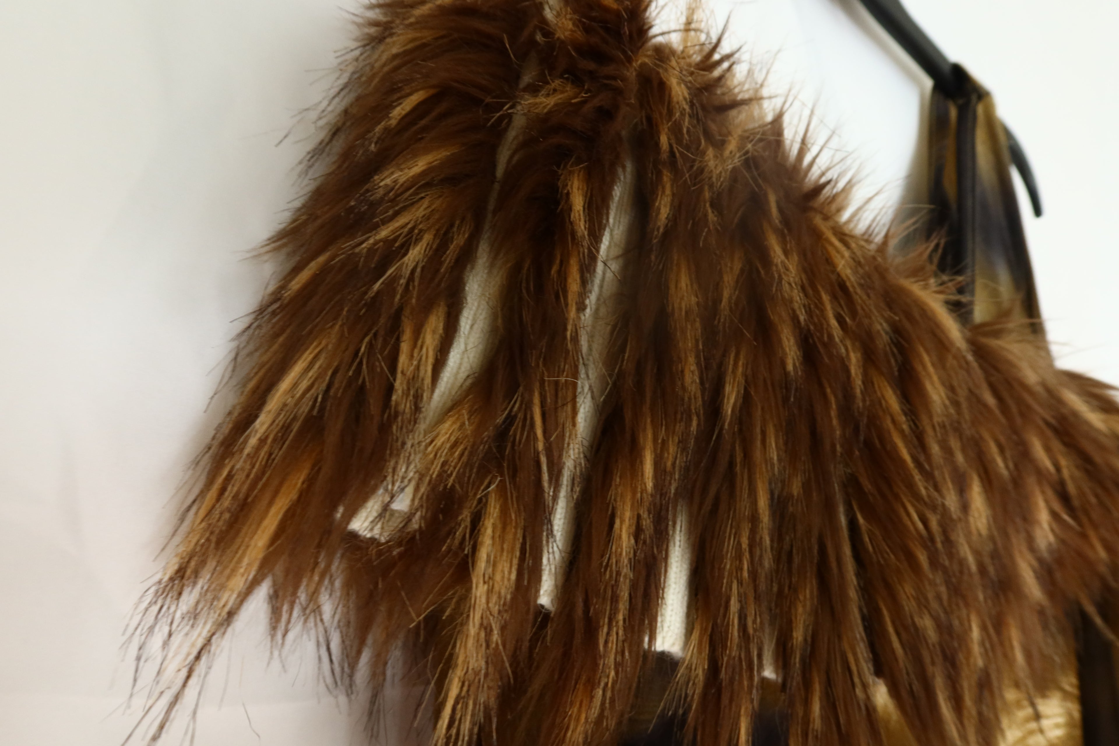 FW2005 Archive ROBERTO CAVALLI Ribbed Real Fur Trim Dress