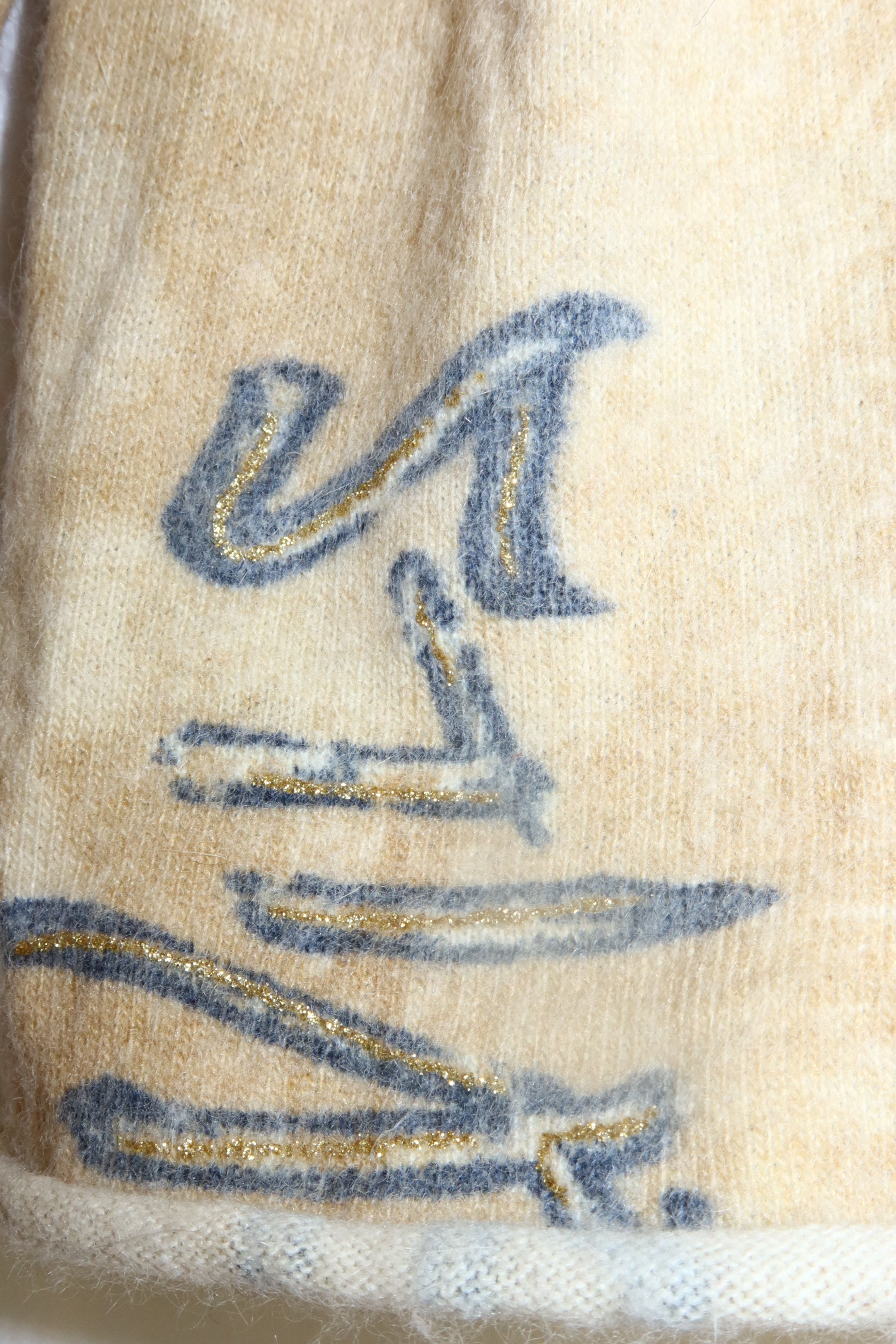 SS 2003 ROBERTO CAVALLI Tattoo Cashmere Sweater