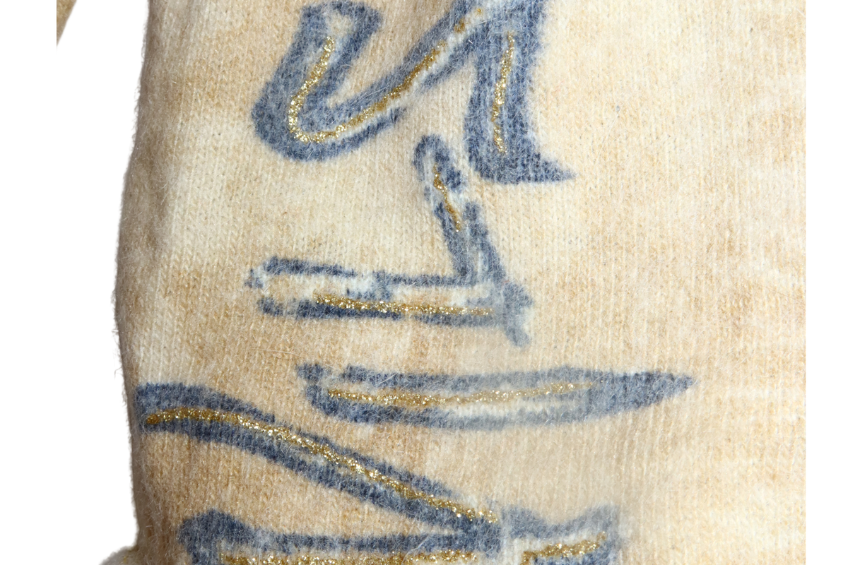 SS 2003 ROBERTO CAVALLI Tattoo Cashmere Sweater
