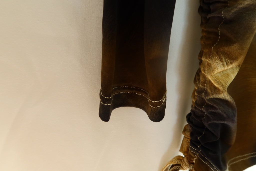 FW2005 Archive ROBERTO CAVALLI Ribbed Real Fur Trim Dress