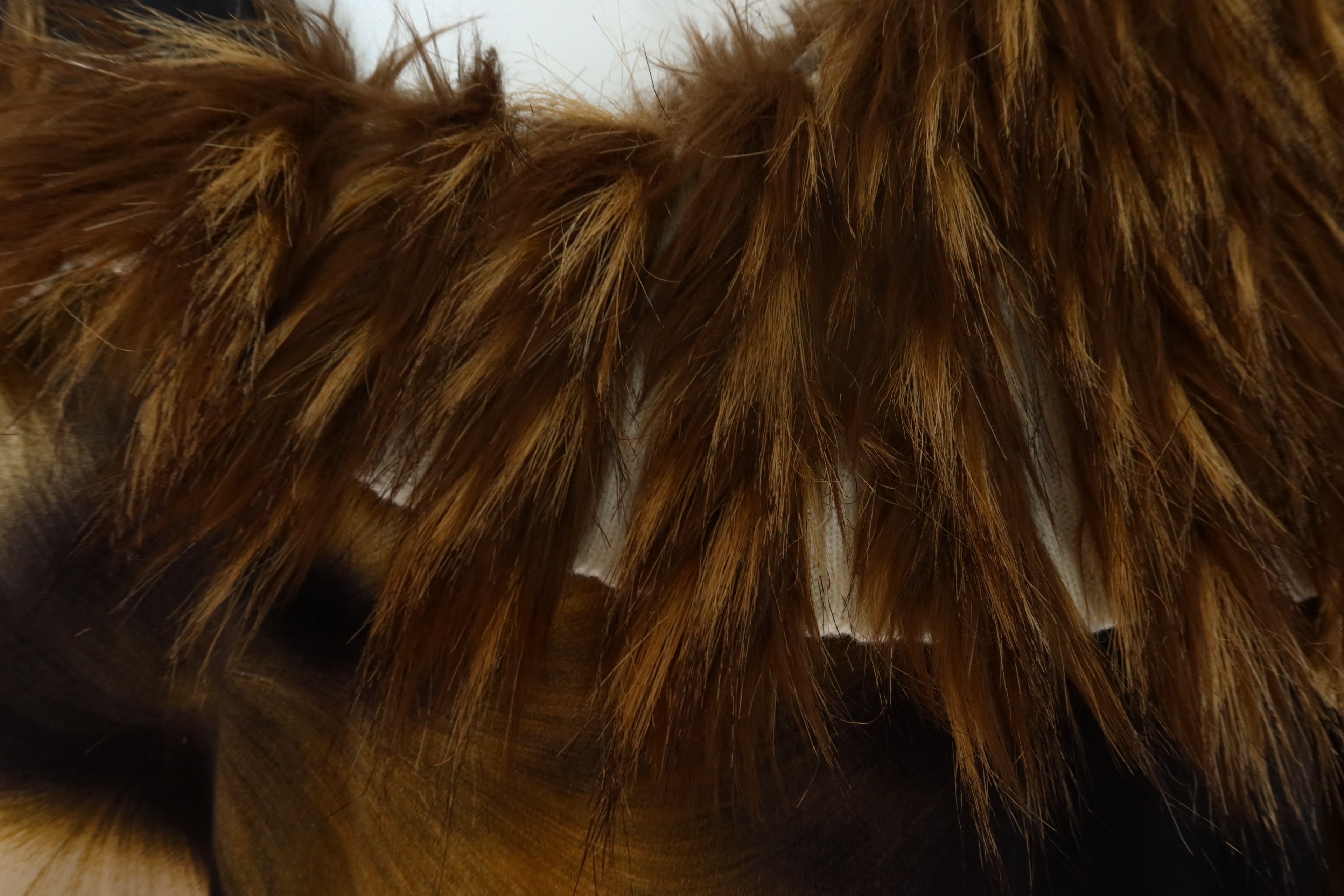 FW2005 Archive ROBERTO CAVALLI Ribbed Real Fur Trim Dress
