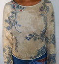 SS 2003 ROBERTO CAVALLI Tattoo Cashmere Sweater