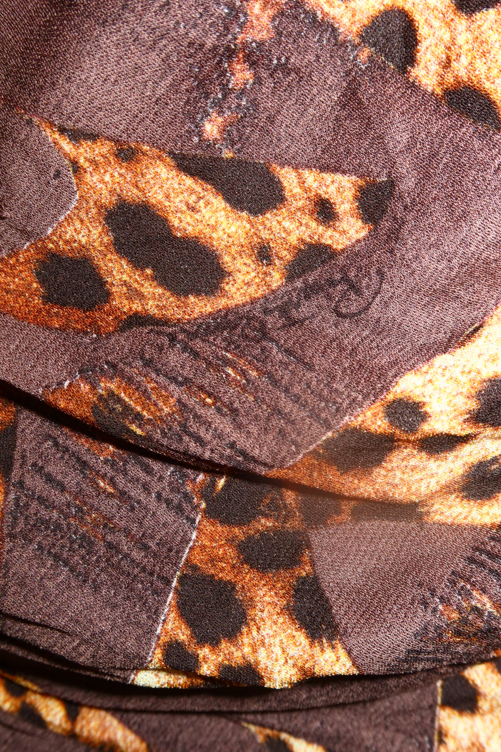 2007 ARCHIVE ROBERTO CAVALLI Distressed Leopard Dress