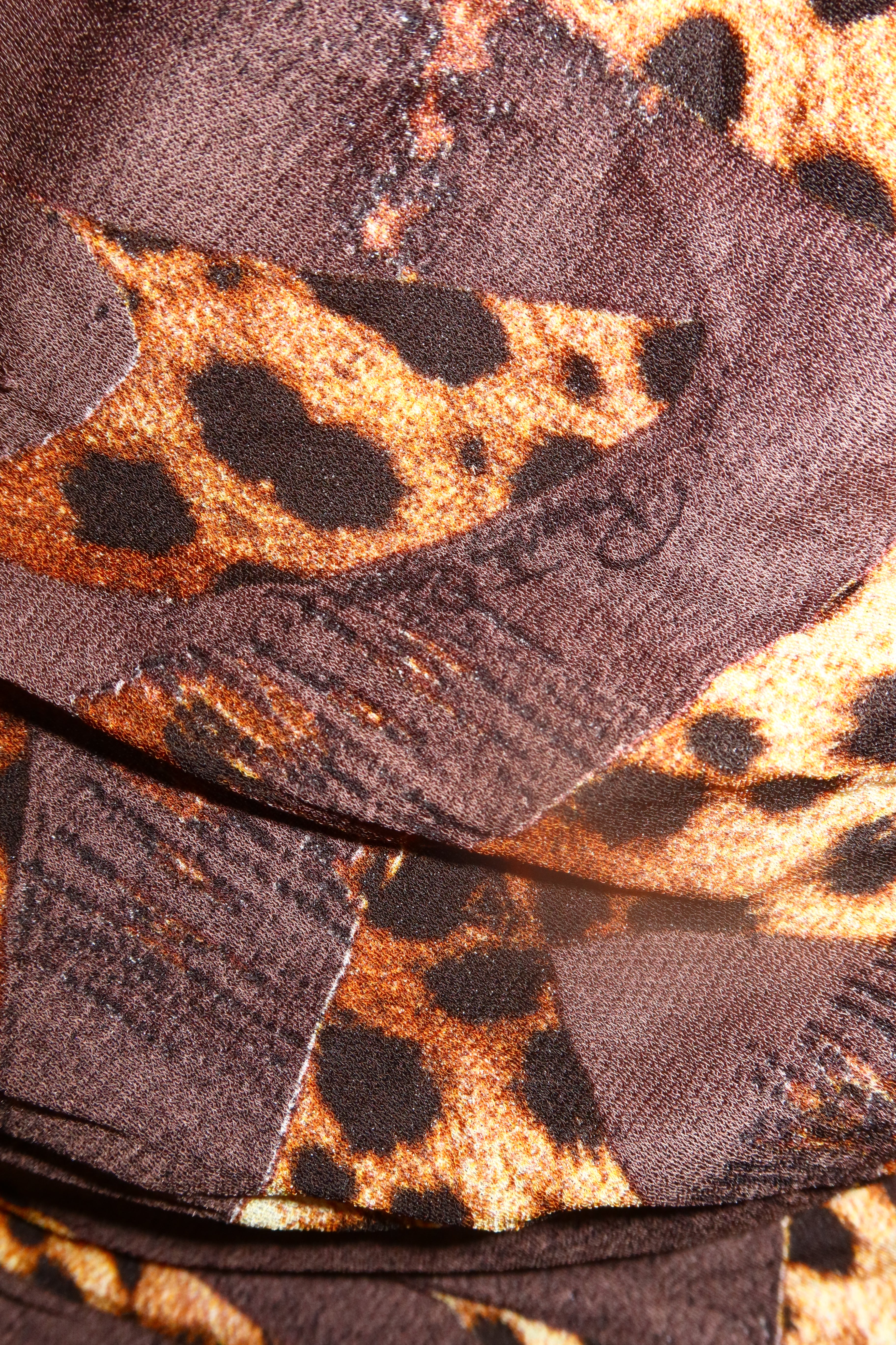 2007 ARCHIVE ROBERTO CAVALLI Distressed Leopard Dress
