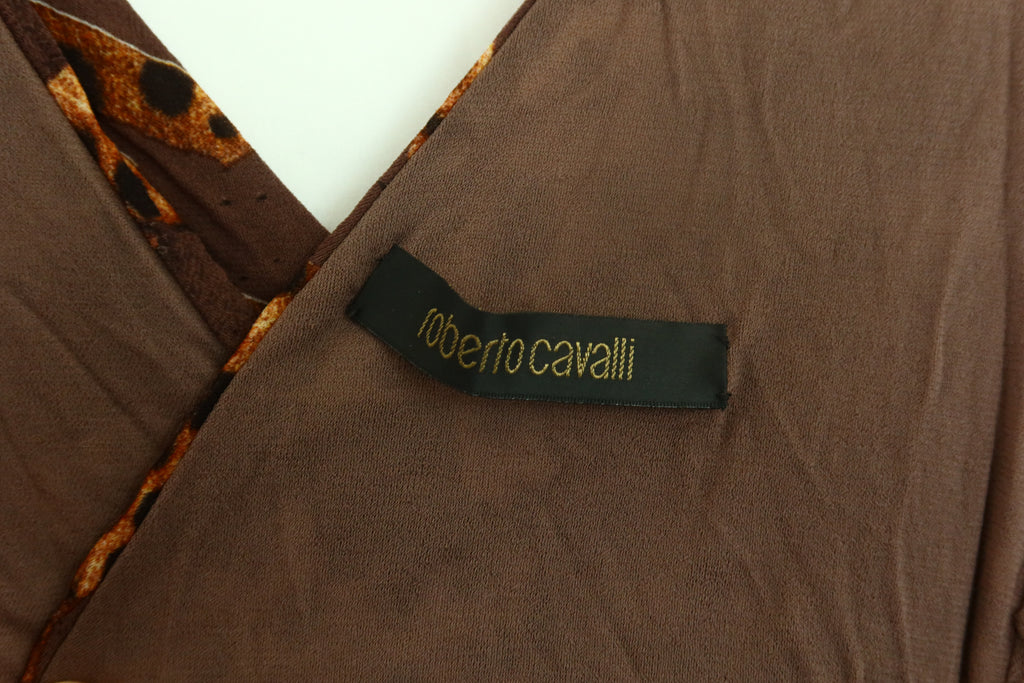 2007 ARCHIVE ROBERTO CAVALLI Distressed Leopard Dress