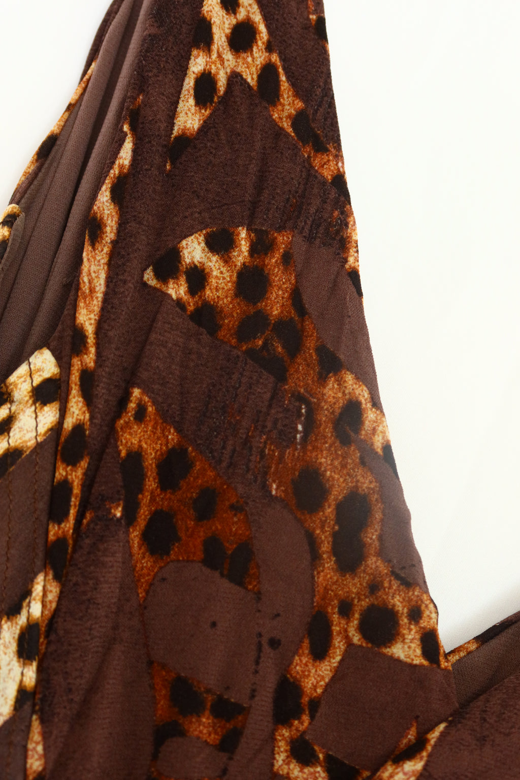 2007 ARCHIVE ROBERTO CAVALLI Distressed Leopard Dress