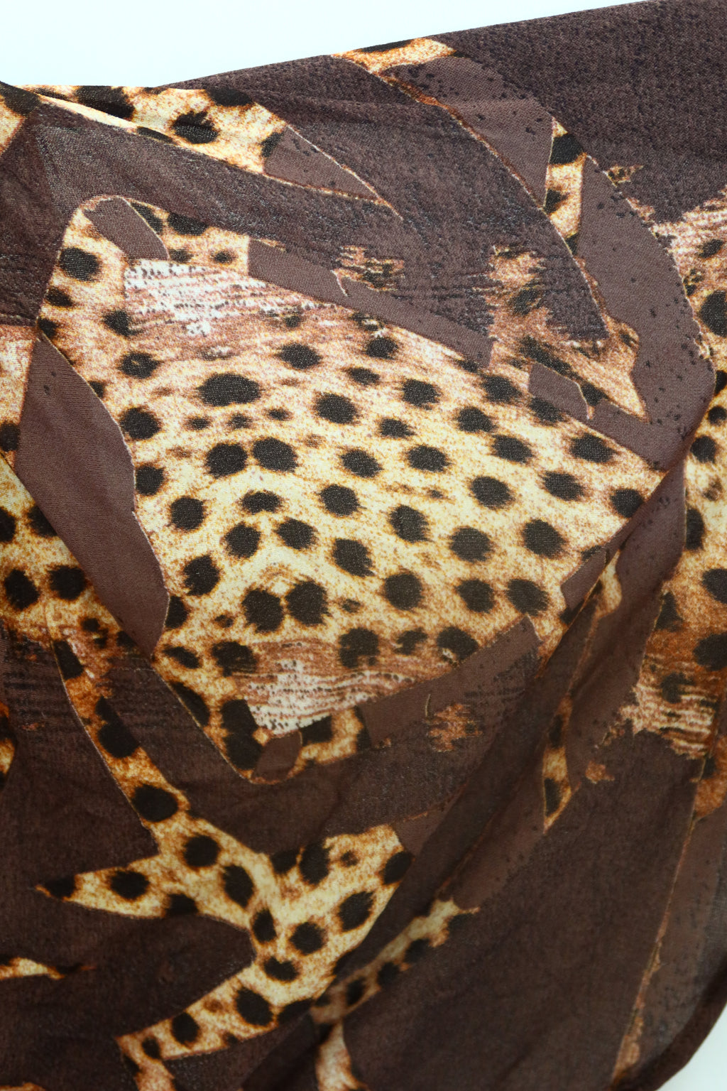 2007 ARCHIVE ROBERTO CAVALLI Distressed Leopard Dress