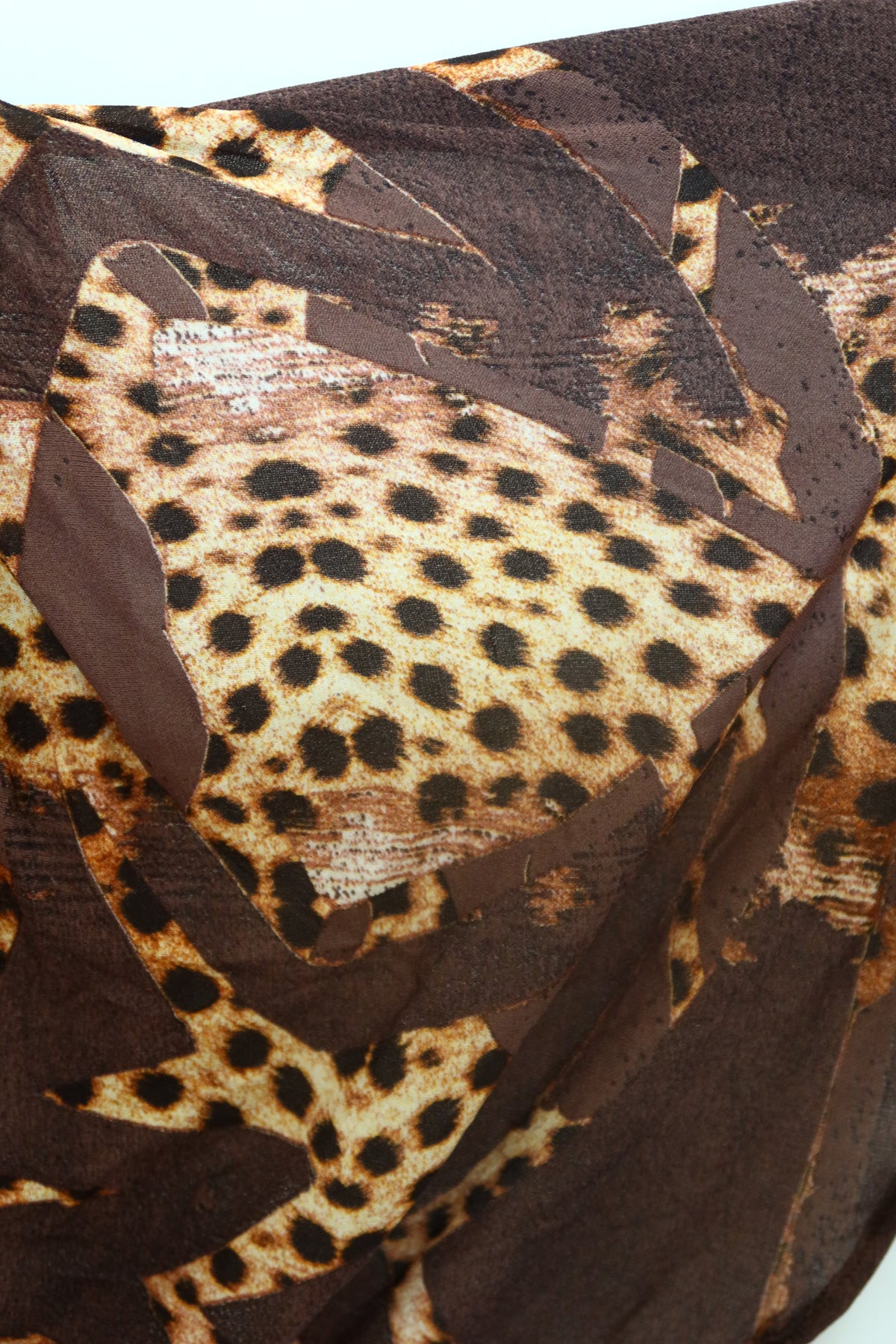 2007 ARCHIVE ROBERTO CAVALLI Distressed Leopard Dress