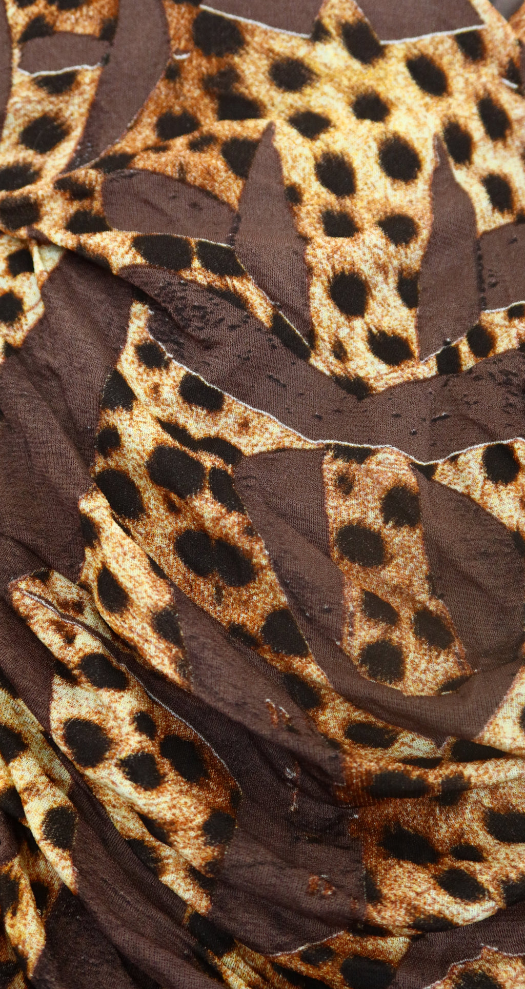 2007 ARCHIVE ROBERTO CAVALLI Distressed Leopard Dress